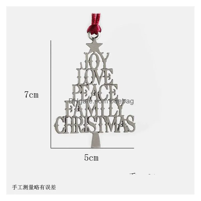 christmas decorations wholesale various styles retro metal pendants hanging luxury xmas tree decoration