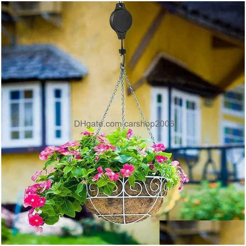 hand tools telescopic plant pulley adjustable hanging flower basket multipurpose flowers pot hook telescopics hook garden inventory