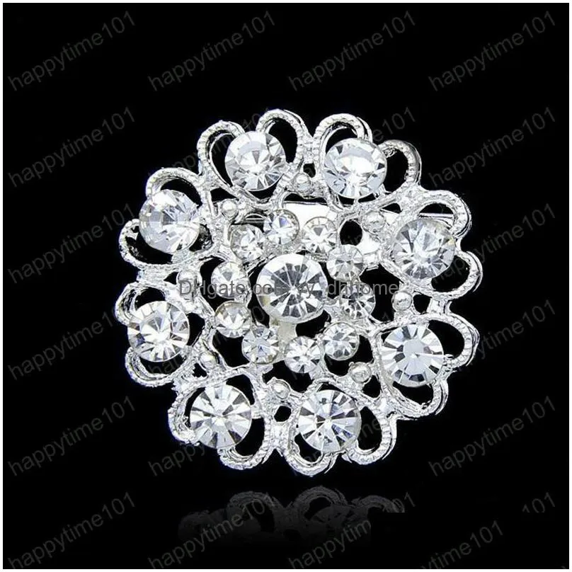 crystal flowers love brooches pins diamond designer brooches boutonniere stick corsage wedding brooch designer jewelry