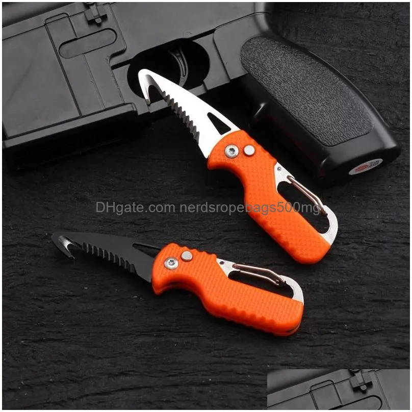 portable multifunction express parcel knife key chain serrated hook carryon unpack emergency survival kit box opener inventory wholesale