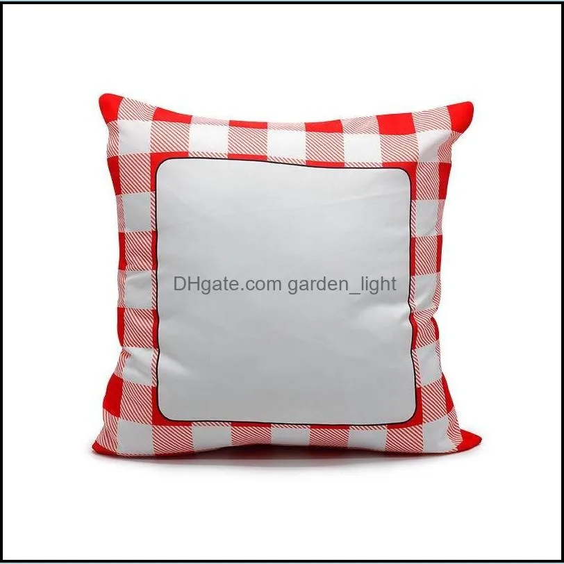 cloth white square pillow case sublimation blank chequer cushion covers stain resistant multi color cover pattern 6 5ex g2