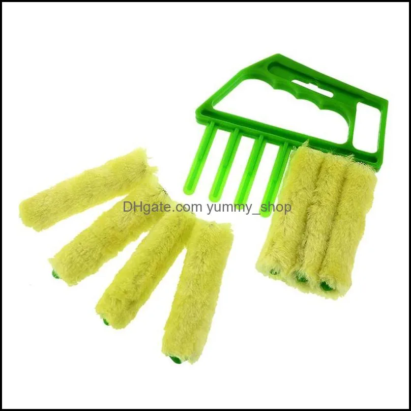 useful microfiber window cleaning brush air conditioner duster mini shutter cleaner washable cleaning cloth brush wq325