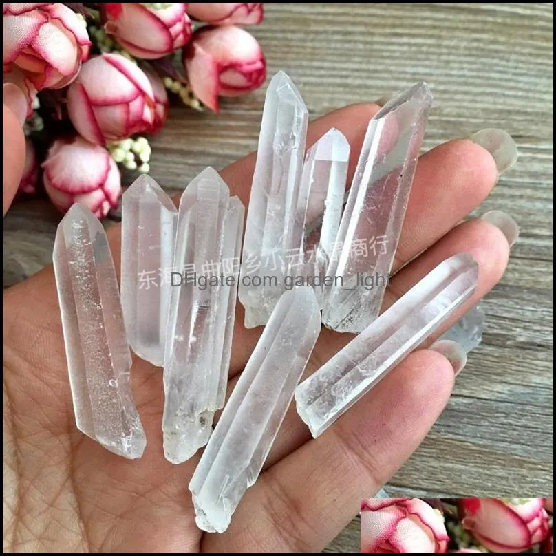 white rough column stones frosted natural healing crystals stone accessory straight single point home office decorate arrival 5yx