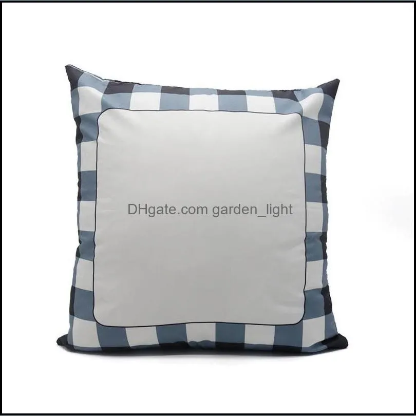 cloth white square pillow case sublimation blank chequer cushion covers stain resistant multi color cover pattern 6 5ex g2