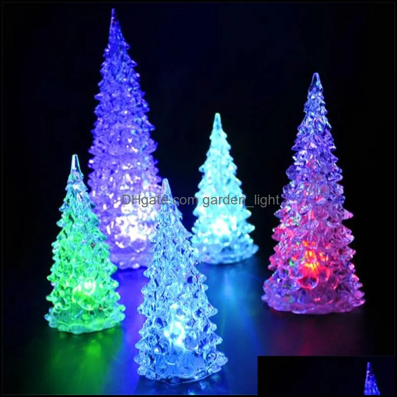 arbol navidad colorful led xmas tree fiber optic nightlight decoration light lamp mini christmas tree decorations for home 709 k2