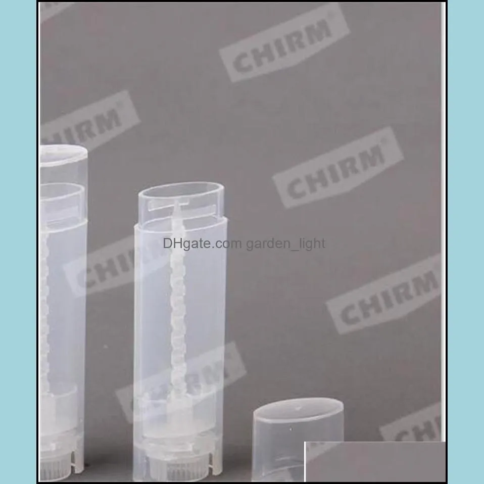 clear lipstick tubes manual chapstick empty lip gloss containers plastic case lid makeup tools arrival 4 5gc d2