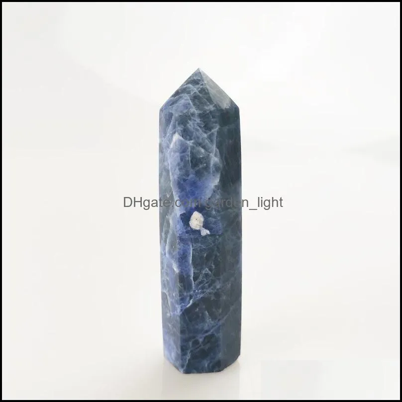 natural blue stone quartz gemstone point reiki healing 704 v2