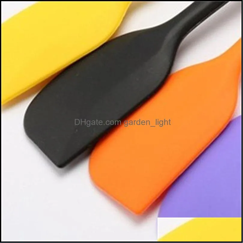 silicone baking tools oil knife cream butter cake spatula kitchen tool macarone flat scraper non slip 1 35hy f2