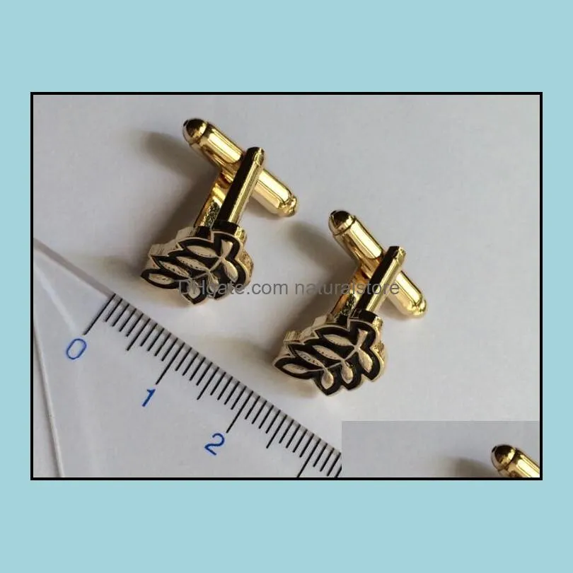 10 pairs wholesale leaf luxury cufflink for sale masonic designer cufflinks mason cuff links for mens sleeve button 