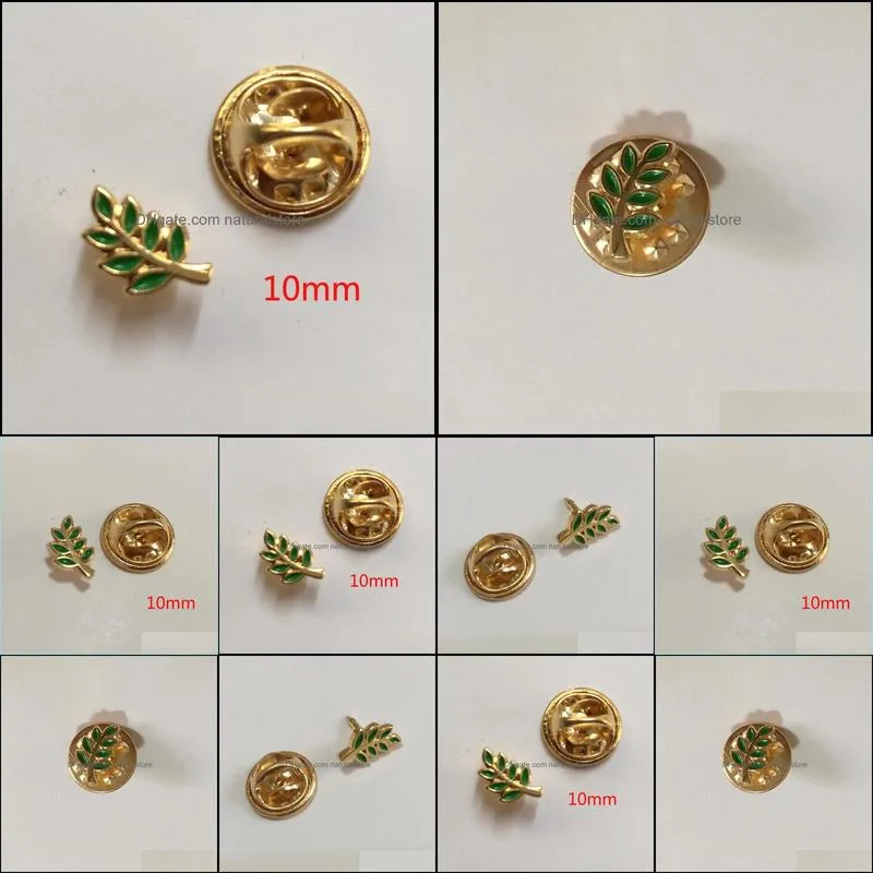 100pcs green enamel pins badge and brooches acacia sprig masonic regalia mason lapel pin akasha gift for fellow metal craft