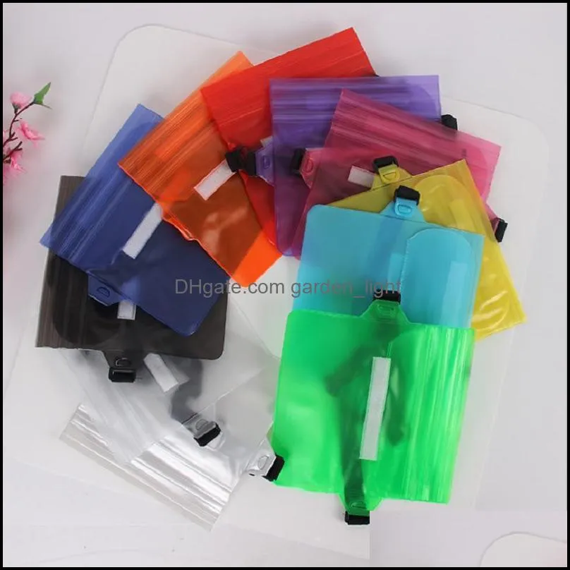 pvc waterproof waistpack transparent multi colors dustproof mobile phone storage bags rafting waist bag pouch case for men women