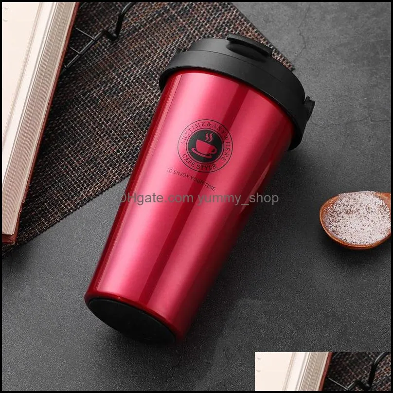coffee mug thermo cup stainless steel insulated vacuum tumblers with lids car double wall thermo travel mug water bottle yfa2273