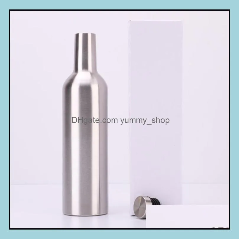 stainless steel wine bottle vacuum flask tumblers double walls insulated beer glasses travel water bottles mugs kids cup lxl344a