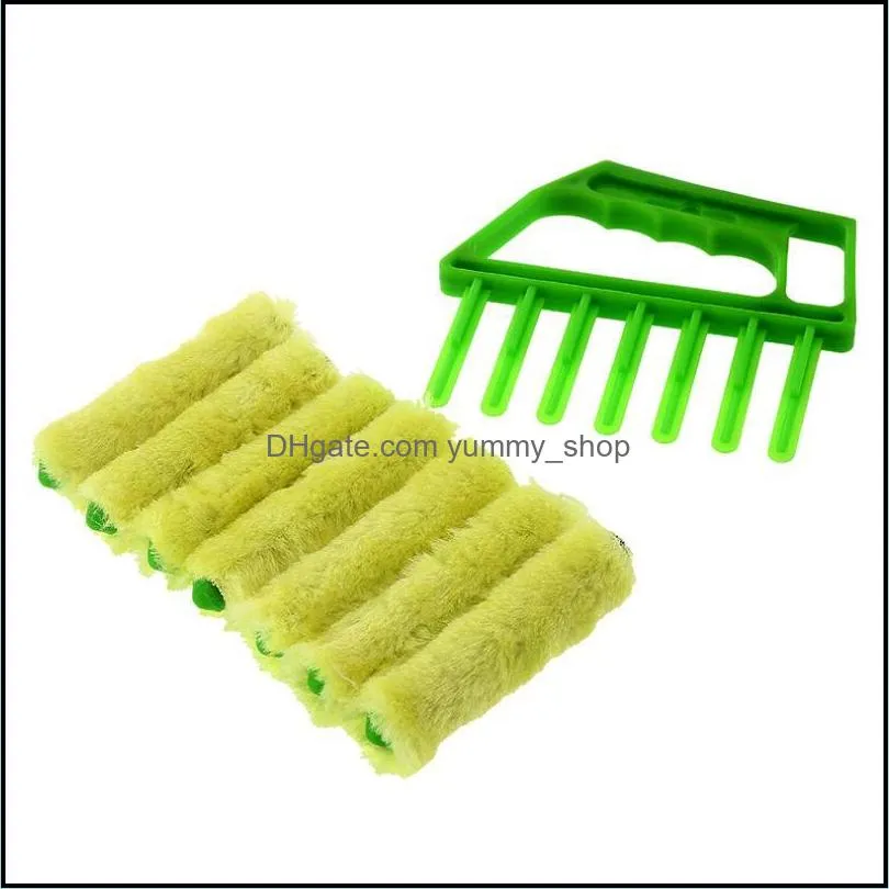 useful microfiber window cleaning brush air conditioner duster mini shutter cleaner washable cleaning cloth brush wq325