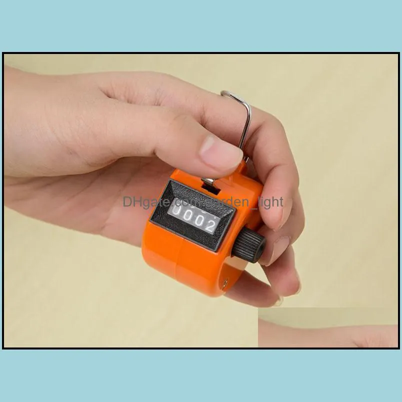 counter 4 digit number counters plastic shell hand held finger display manual counting tally clicker timer golf points sn2241