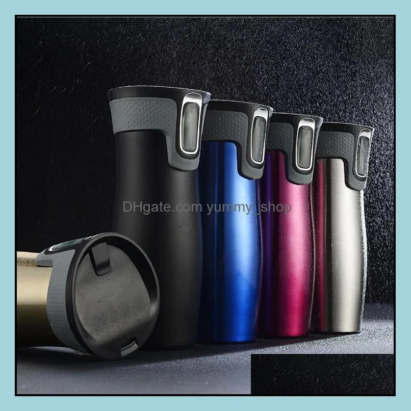 travel mugs tumblers office water bottles accuuminsulated stainless steel coffee mug with smart lid 450ml drinking cups