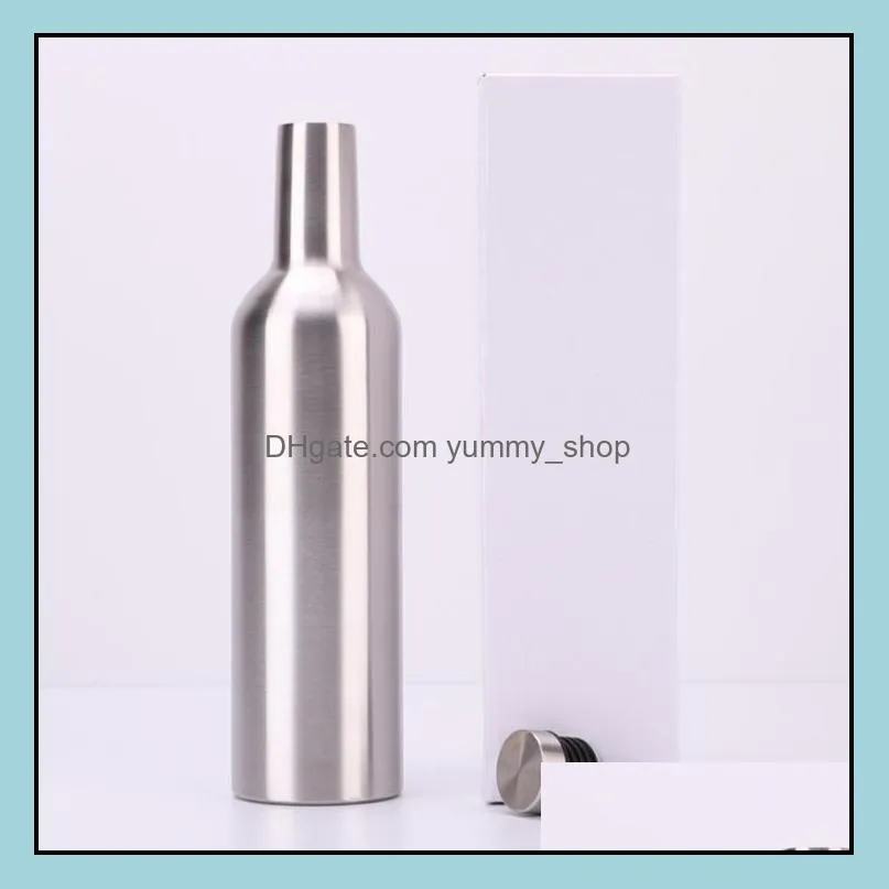stainless steel vacuum cup tumblers 25oz insulated double walled wine bottle flask hip lask with a screw top leak proof lids lxl750