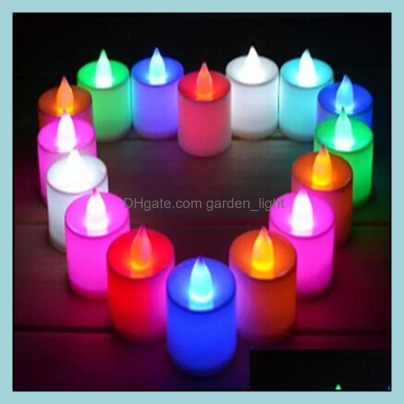 valentine day family candles lamp wedding celebration birthday led electronic candle seven colors arrival 0 3rp j2