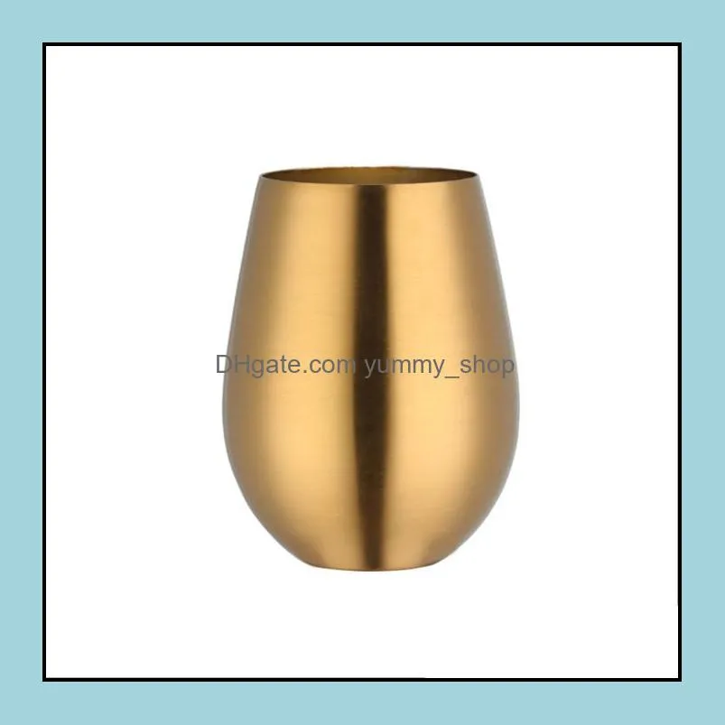 304 stainless steel tumbler round beer mugs creative cold drinking cup bar shaker family water cup coffee mugs water bottle yhm1801
