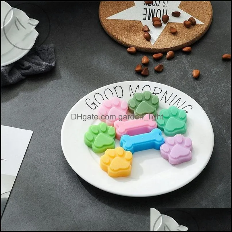 silicone cat claw moulds bone microwave oven baking ice lattice pudding molds cake chocolates mold pure color 3 6yx j1