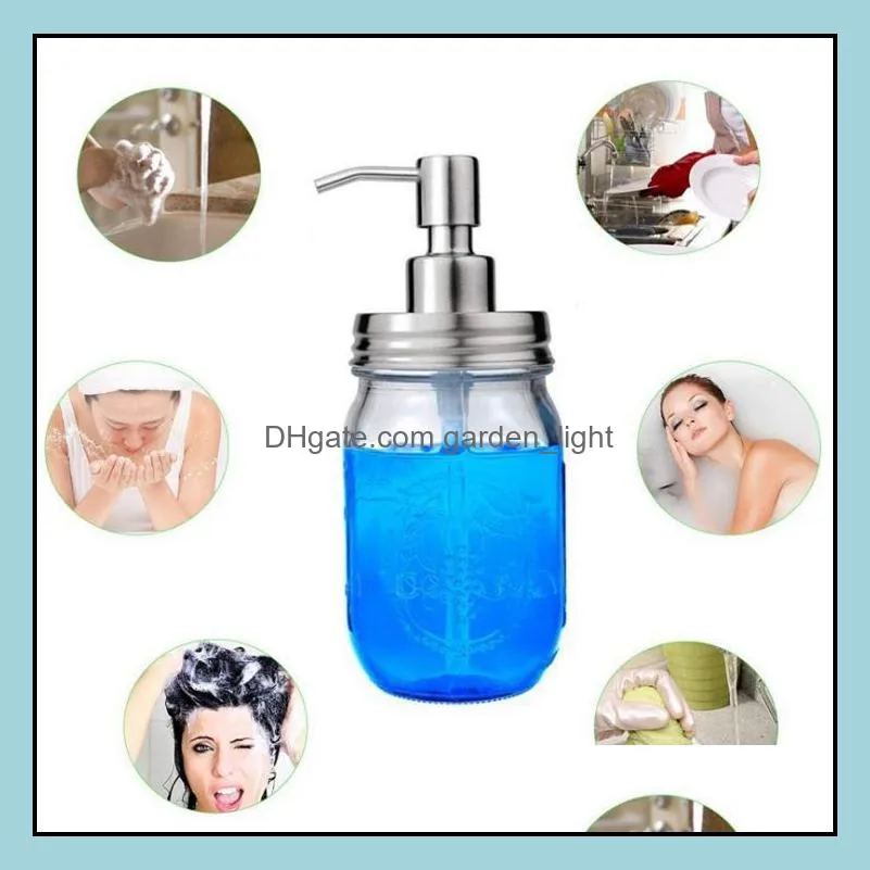 stainless soap pumps with collar rings replacement pumps for bottles mason jars or other diy soap lotion dispenser sn385