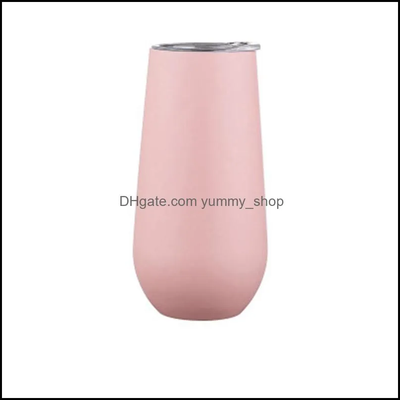 wine thumbler egg cups stemless vaccum insulation ice drink cups milk cup with lid vacuum insulated outdoor hiking water bottle