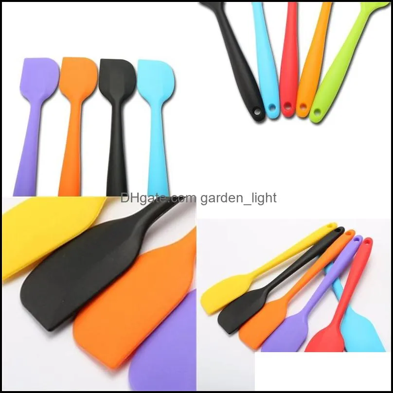 silicone baking tools oil knife cream butter cake spatula kitchen tool macarone flat scraper non slip 1 35hy f2