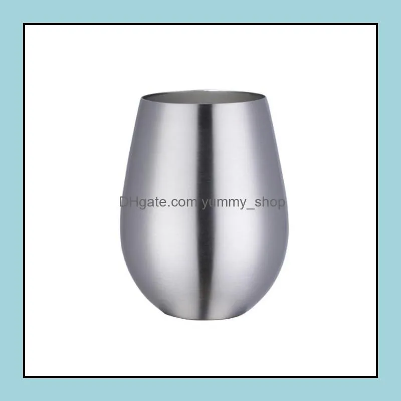 304 stainless steel tumbler round beer mugs creative cold drinking cup bar shaker family water cup coffee mugs water bottle yhm1801