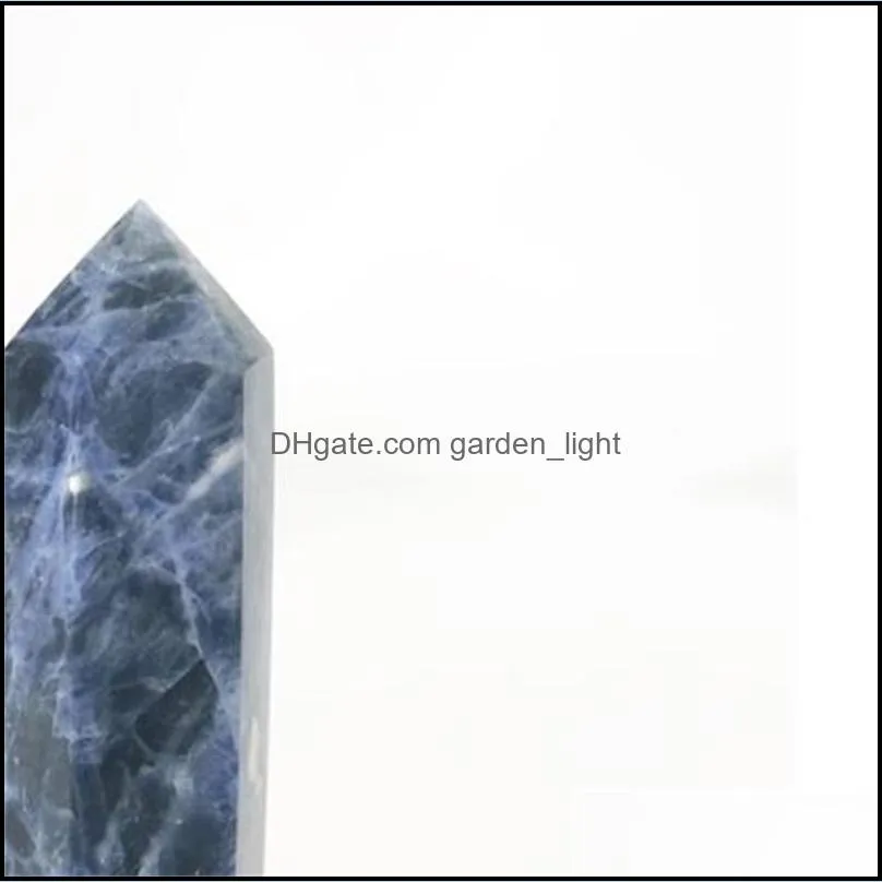 natural blue stone quartz gemstone point reiki healing 704 v2