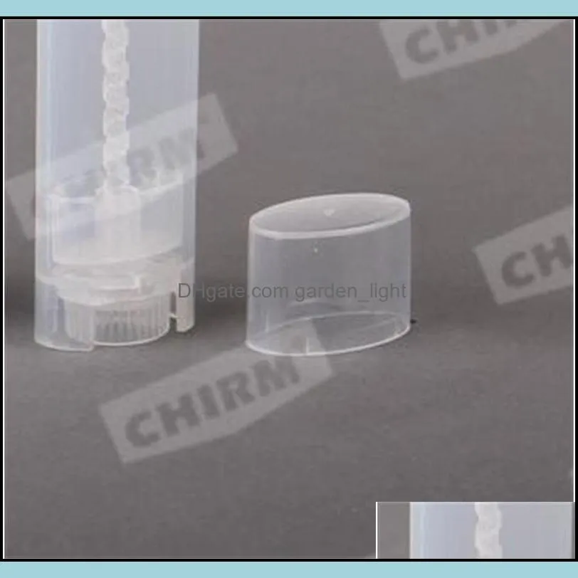 clear lipstick tubes manual chapstick empty lip gloss containers plastic case lid makeup tools arrival 4 5gc d2