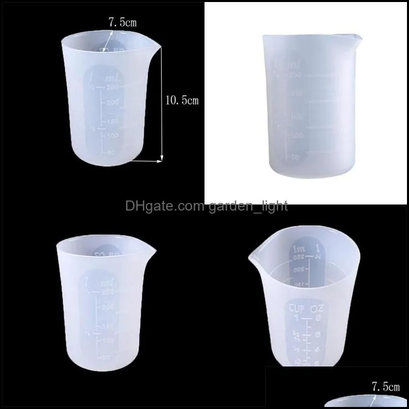 diy mould make measuring cup silicone without handle counting cups graduated wash measure pot metering container 4 6ky n2