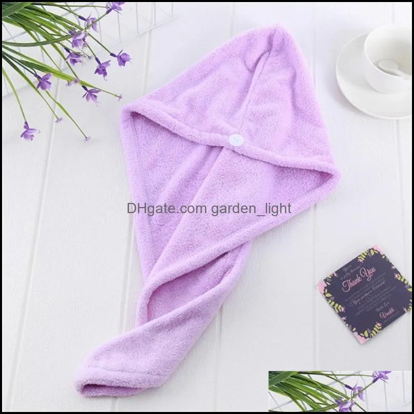 womens bath dry hair towel coral velvet hooded towels polyeter multi colours drying hair absorbent good bath hat arrival 2 5ch l2