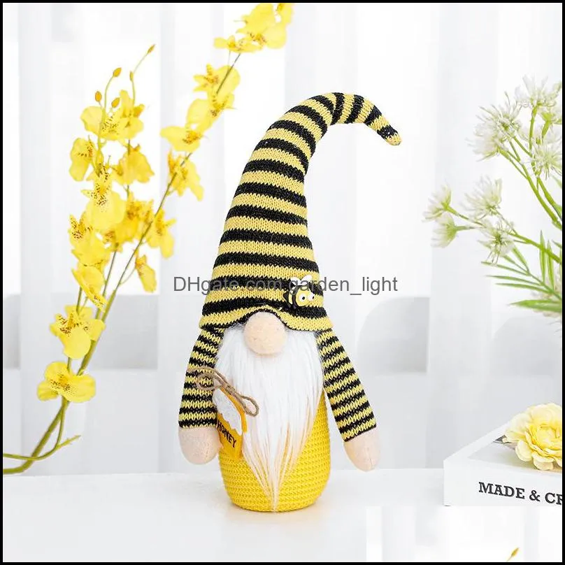 bee festivals faceless doll decoration party supplies lovely originality ornament honeybee modelling festival dolls toy 9 4gl y2