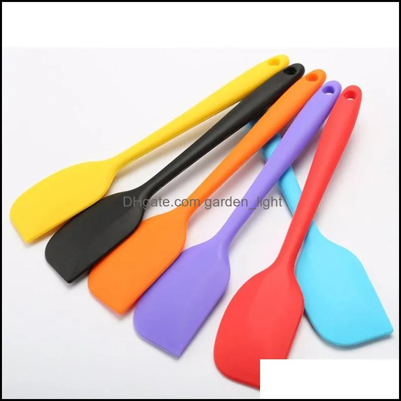 silicone baking tools oil knife cream butter cake spatula kitchen tool macarone flat scraper non slip 1 35hy f2