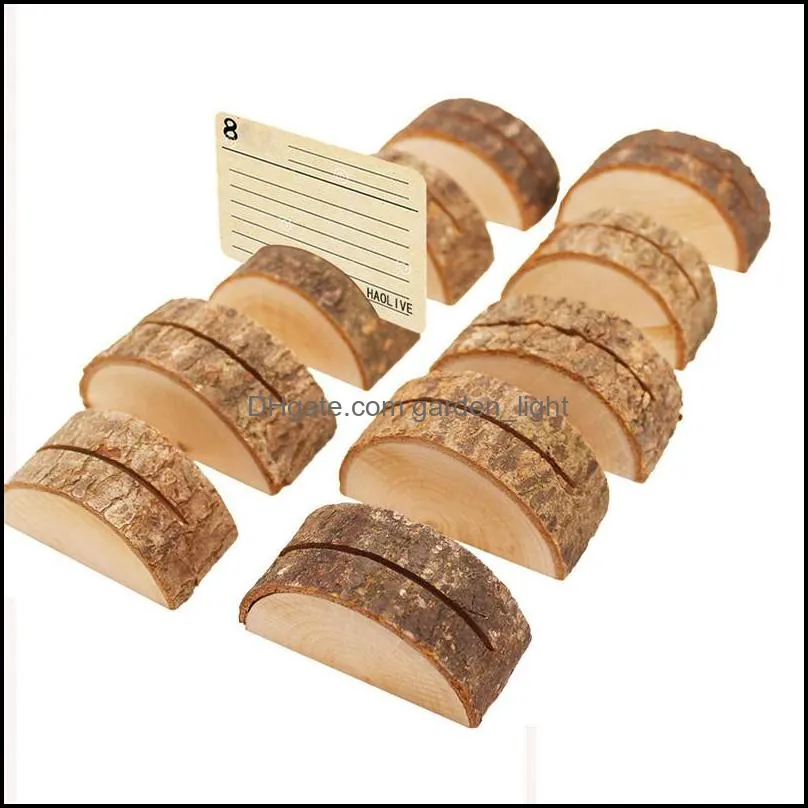 tree natural folder place stump and rustic cylindrical seat craft p o wooden decorate card holder semicircle style suvl 2274 y2