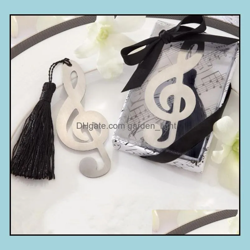 fashion metal musical note bookmark for wedding decoration baptism favors and gifts baby shower gifts dhs sn2661