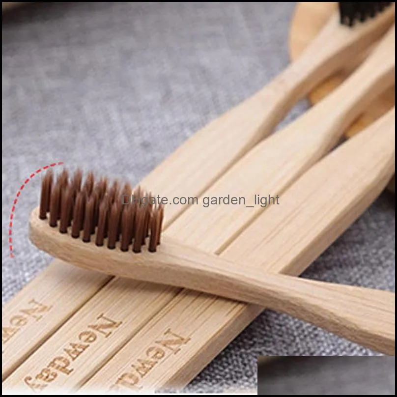 simple bamboo charcoal toothbrush eco friendly softbristle tooth brush portable oral hygiene cleaning teeth whitening tools vt1601