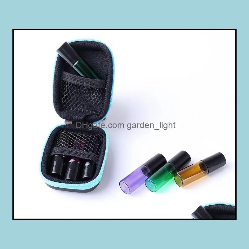 6 bottles essential oil case protects for 5ml rollers essential oils bag travel carry storage bags organizer sn769