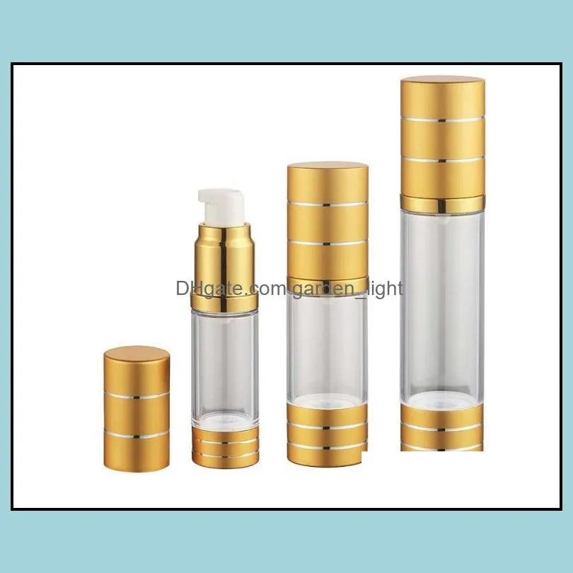 15/30/50/80/100ml as airless bottle empty vacuum pump cosmetic liquid refillable bottles for lotion/emulsion bottle sn1345