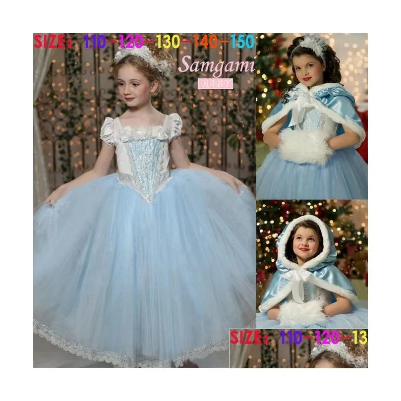 girls fashion cinderella dress baby halloween cosplay dresses children clothes baby princess dress girl party dress skirts clothing cn