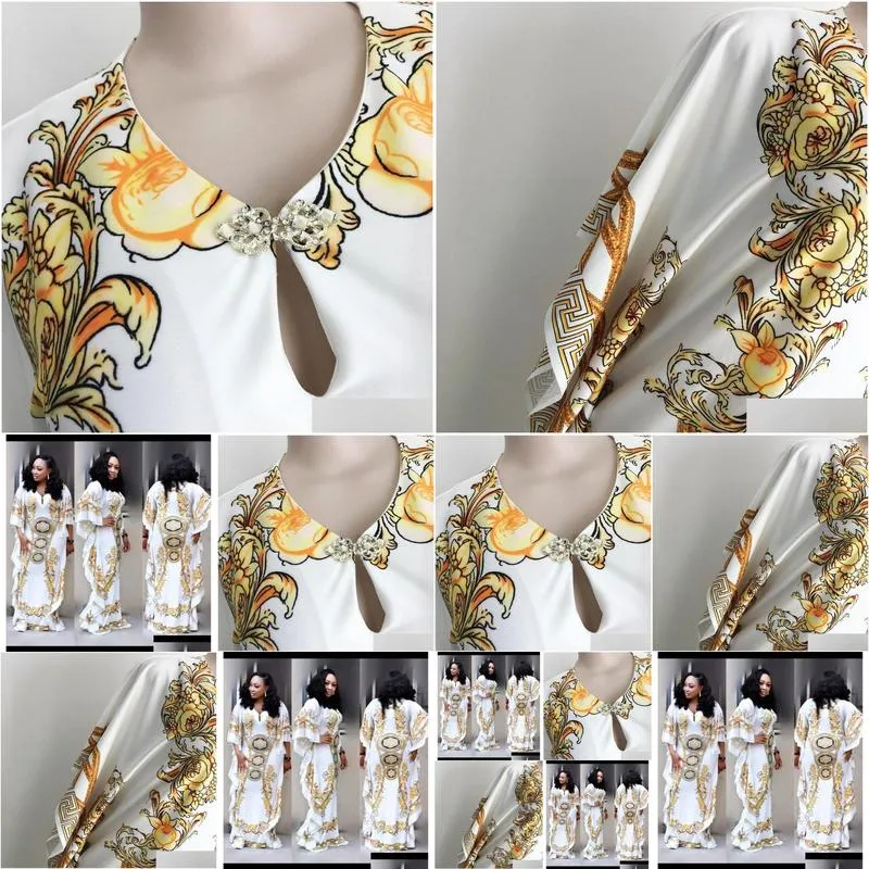 tilapia casual loose women summer dress straight design royal african style dashiki elastic big dress mx190727