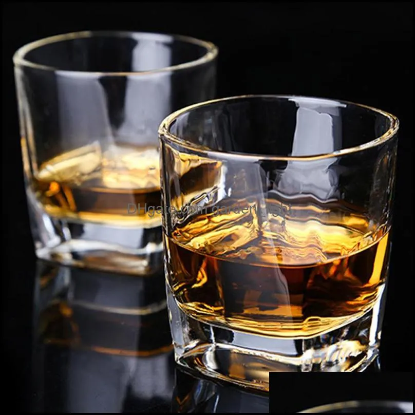 food grade lead white wine whiskey 170ml glass cup smooth mouth cup rim sleek surface thicken bottom bar mug cup