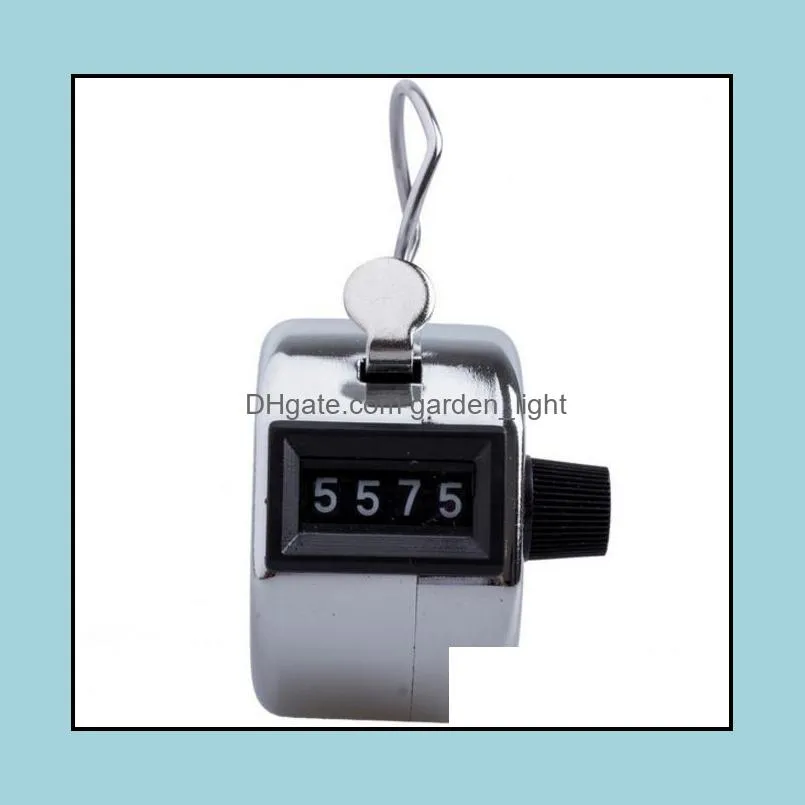 digits stainless counters professional 4 digit hand held tally counter manual palm clicker number counting golf sn1123