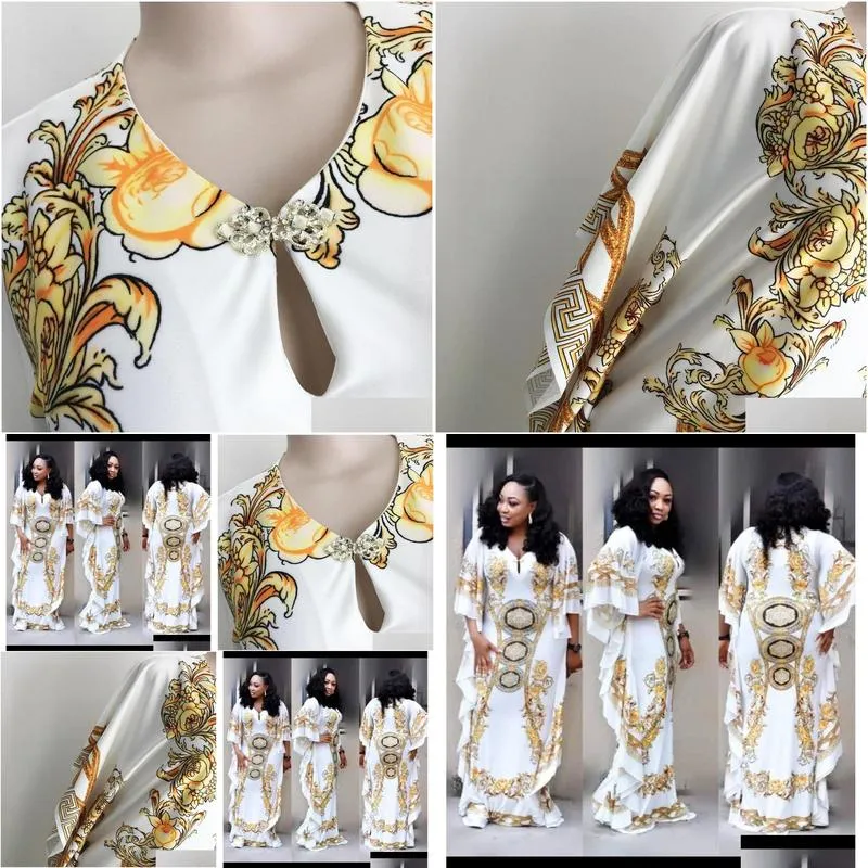 tilapia casual loose women summer dress straight design royal african style dashiki elastic big dress mx190727