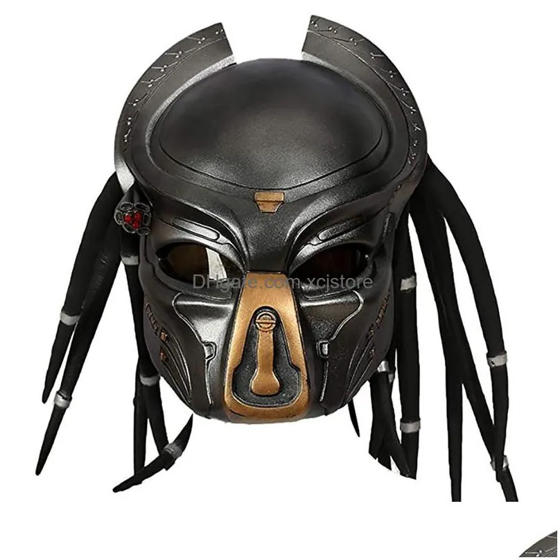 party masks movie alien vs. predator cosplay mask halloween party costume accessories props predator latex mask 220827