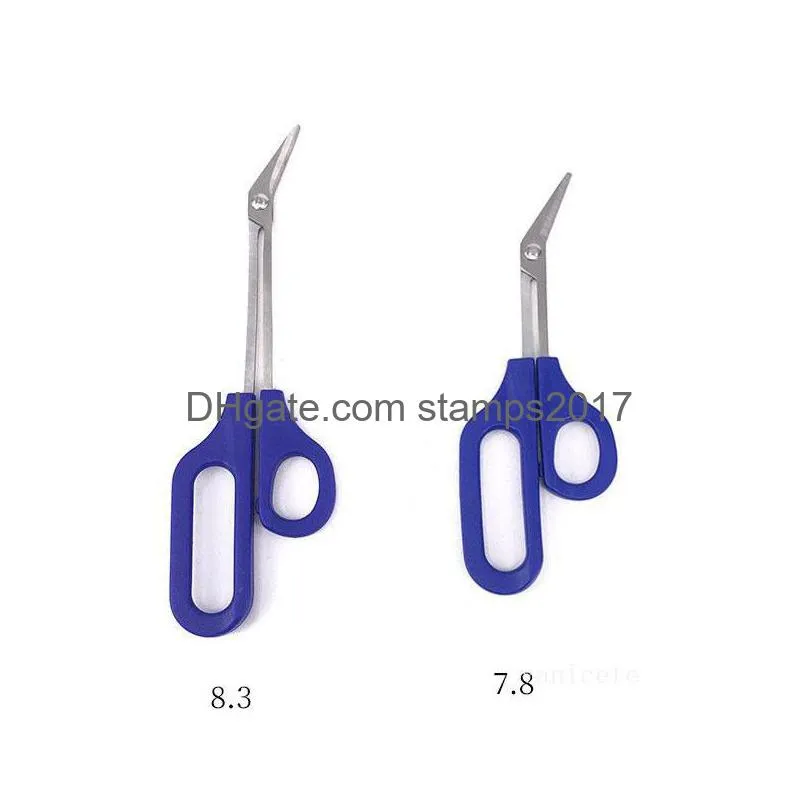 long reach easy grip toe nail toenail scissor trimmer for disabled cutter clipper pedicure trim tool 21cm/17cm lt151