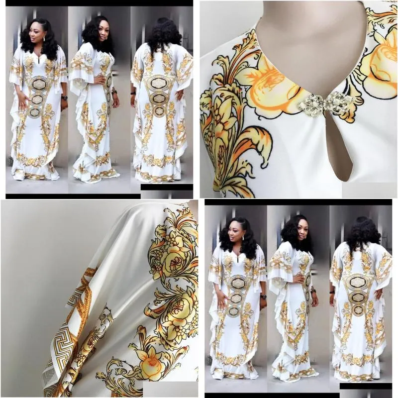 tilapia casual loose women summer dress straight design royal african style dashiki elastic big dress mx190727