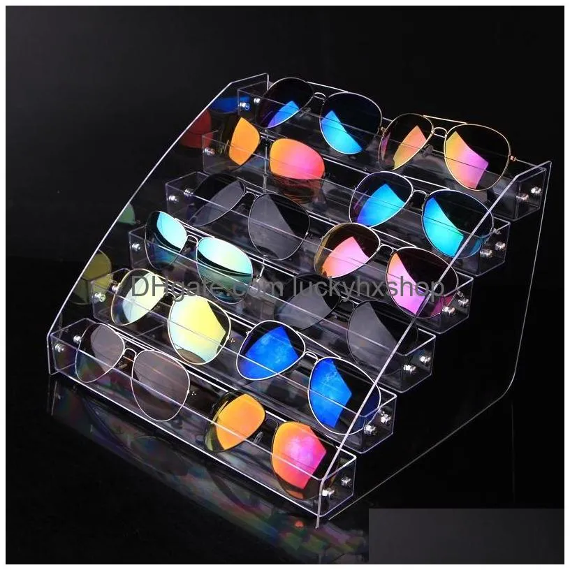 acrylic transparent rack jewelry stand glasses nail polish display storage shelf multilayer home supplies 5938 q2