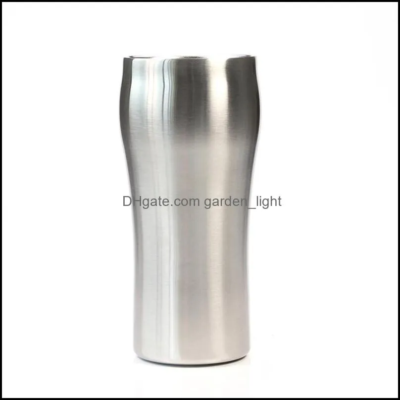 mugs 15oz double wall stainless steel cup vacuum insulated beer tumbler coffee mug cold wine bar party drinkware