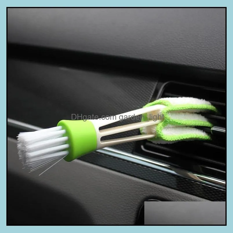 car air conditioning exhaust brush microfiber grille cleaning car detail curtain dust removal brushs cleanings tool sn4713